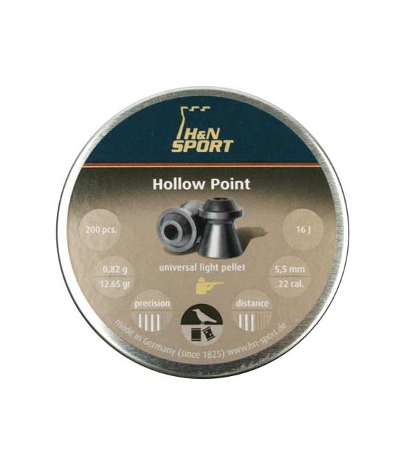 BALINES H&N HOLLOW POINT C/5.5 CAJA DE 200