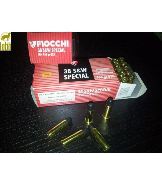 FIOCHI 38 OJIVAL PUNTA PLOMO 158G (CAJAS DE 50)