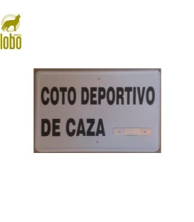 TABLILLA COTO DEPORTIVO DE CAZA