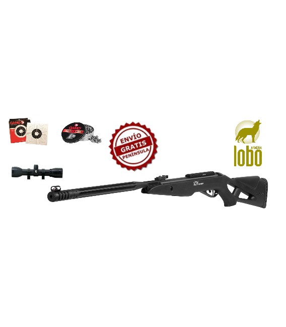 PACK CARABINA GAMO WHISPER MAXXIM IGT + VISOR GAMO 4X32 + 1 CAJA DE DIANAS + 1 CAJA DE BALINES