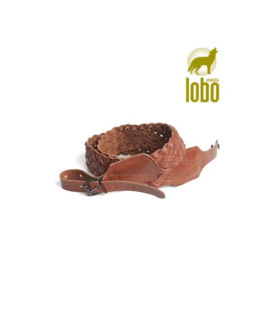 PORTA FUSIL CUERO TRENZADO