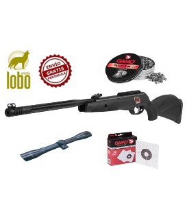 CARABINA GAMO BLACK MAXXIM IGT MACH 1 + VISOR 3-9X40 + 1 CAJA DE BALINES + 50 DIANAS