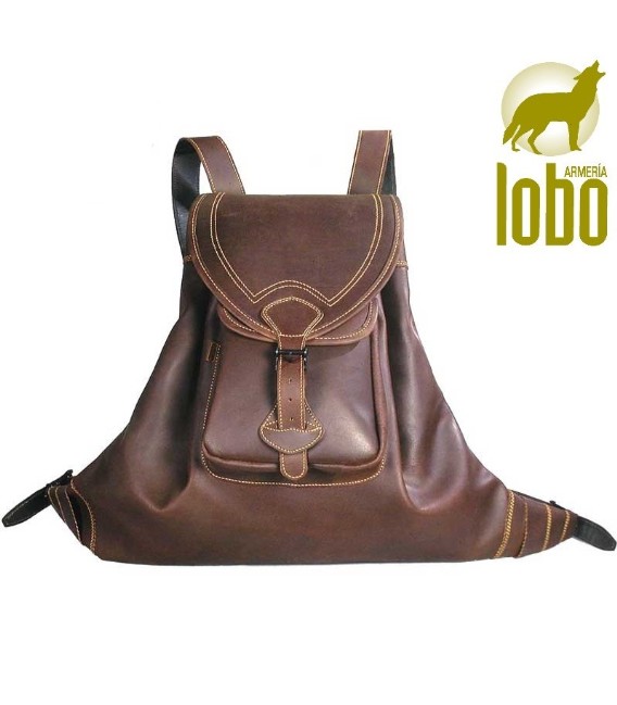 MOCHILA PIEL BOLSILLO DELANTERO