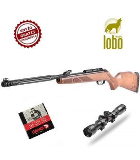 CARABINA GAMO HUNTER MAXXIM IGT + VISOR GAMO 4X32 + 1 CAJA BALINES + 25 DIANAS 