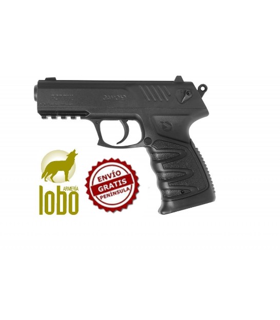 Pack Pistola perdigon Metalica Gamo Red Alert RD Compact. Calibre 4,5mm +  Funda Outletdelocio + balines + Bombonas co2 : : Deportes y aire  libre