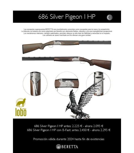 OFERTA!!! BERETTA 686 SILVER PIGEON I HP B-FAST CAL/12 CA