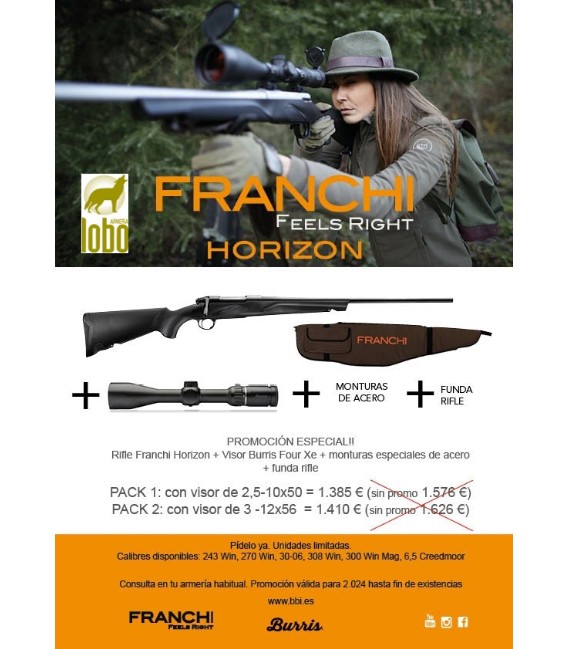 FRANCHI HORIZON CAL/243WIN,270WIN,3006,308WIN,300WM,6,5CREED+VISOR