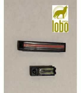 ALZA Y PUNTO DE MIRA PARA ESCOPETA DE CAZA BANDA DE 8MM