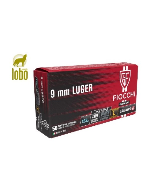 FIOCCHI 9X19 MM PB P. PLOMO TFL GAS CHECK 123G (CAJAS DE 50)