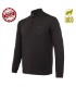 JERSEY BERETTA MERINO CON MEDIA CREMALLERA MARRON