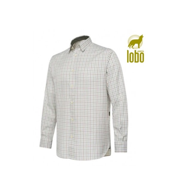 CAMISA BERETTA CHARLOW LS MARFIL Y AZUL