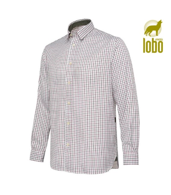 CAMISA BERETTA CHARLOW LS BLANCO Y VERDE