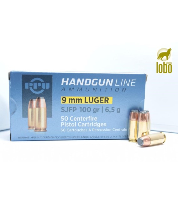 PARTIZAN 9MM LUGER SJFP 100G SEMIBLINDADA (CAJAS DE 50)