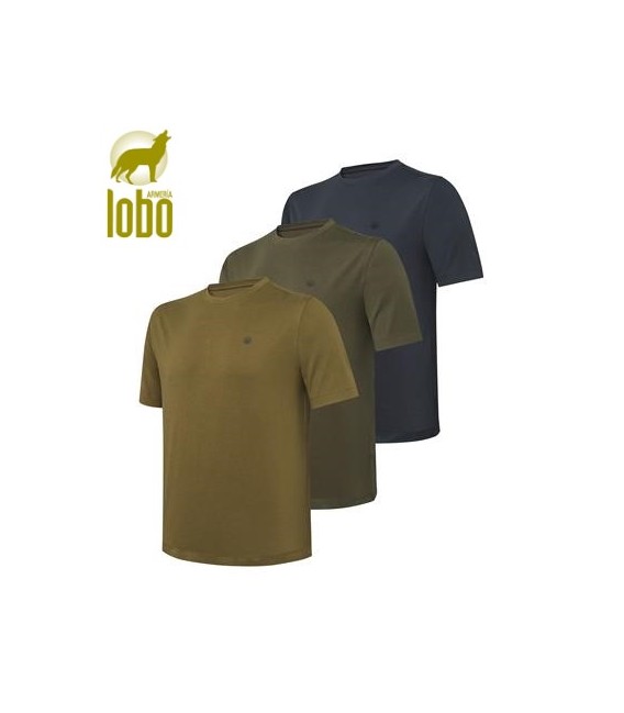 SET DE 3 CAMISETAS BERETTA (MARRON,VERDE Y AZUL)